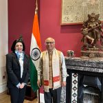 Ambassador Akhilesh Mishra received a courtesy call from the Amb of Greece H.E. Mrs.Magdalini Nicolaou Embassy of Greece in Ireland
